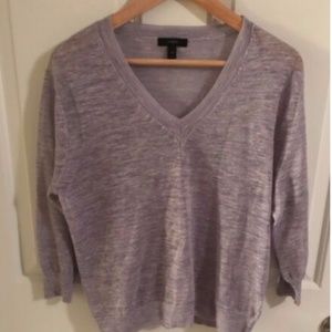 J Crew Womens purple Long Sleeve knit top